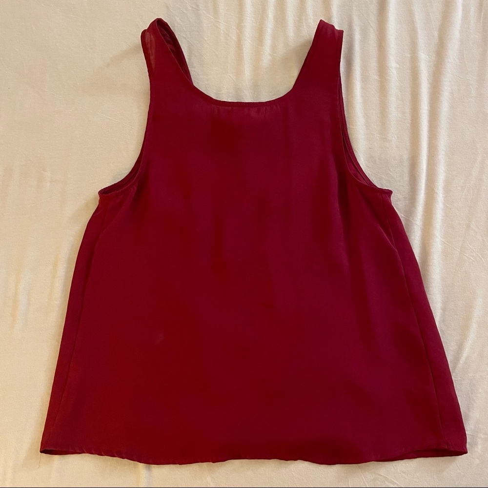 Red Lace Tank Top - Picture 3 of 3